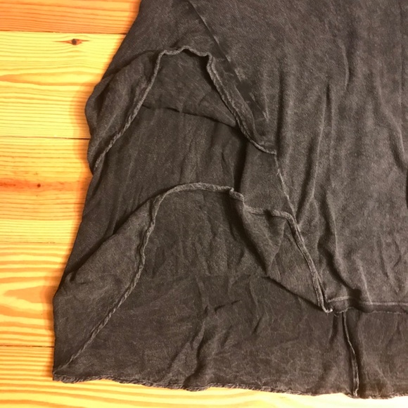 Altar’d State Slate Gray Ruffle Tee, EUC, M - Picture 9 of 13